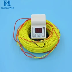 Greenhouse Nursery Bed Heating Wire+Temperature Controller Kit Air Heating Cable Line Flower/Vegetable/Succulent Plants Winter