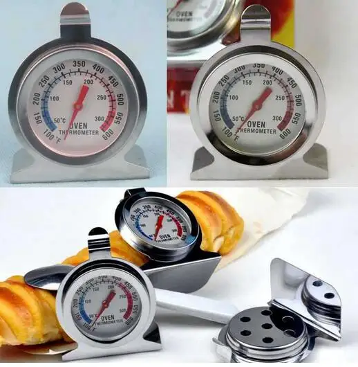 

200pcs Food Meat Temperature Stand Up Dial Oven Thermometer Stainless Steel Gauge Gage Large Diameter Dial Kitchen Baking Suppli