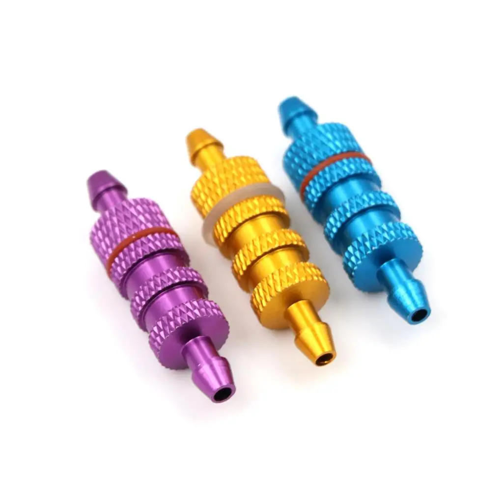 Upgrade de liga de alumínio 1/10 peças de reposição de filtro de combustível para motor rc acessórios nitro