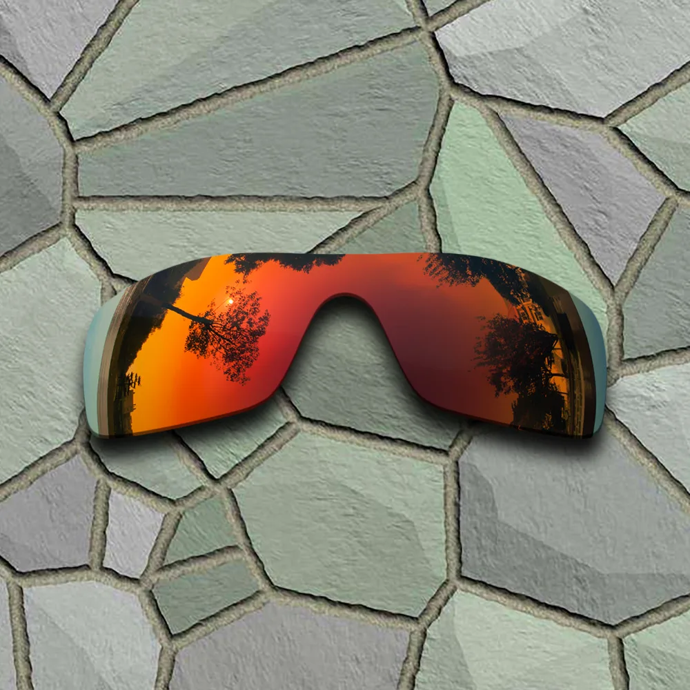 Red Orange Sunglasses Polarized Replacement Lenses for Oakley Flak Draft Frame