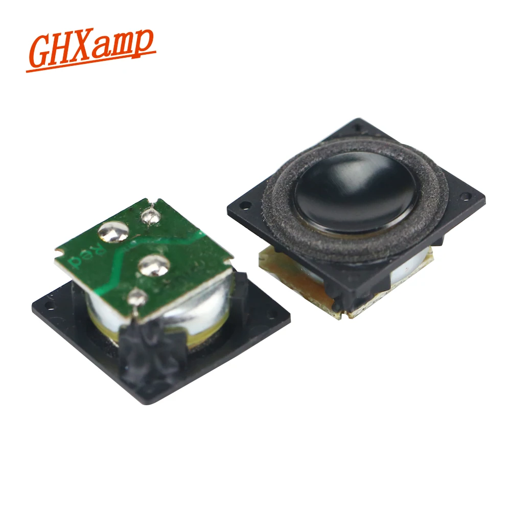 GHXAMP 18mm Mini Full Range Speaker Speaker DIY 4Ohm 2W  Boombox Radio Computer Tweeter MId Bass Loudspeaker 18*18mm