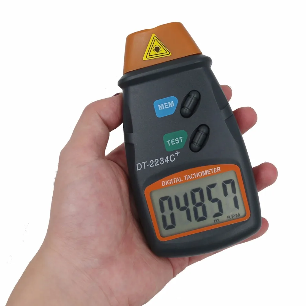 DC-2234C Digital Laser Photo Tachometer Pocket Reflective Mark Microcomputer Non Contact Range 2.5-99.999RPM Tester Tools 40%Off