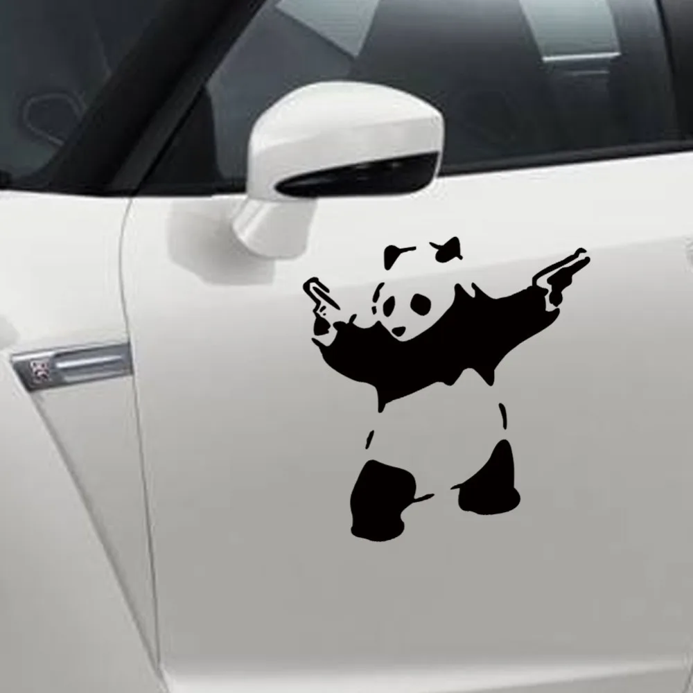 

Wall stickers cartoon cute panda carved wall post of children room decorate car decorative stickers on the wall