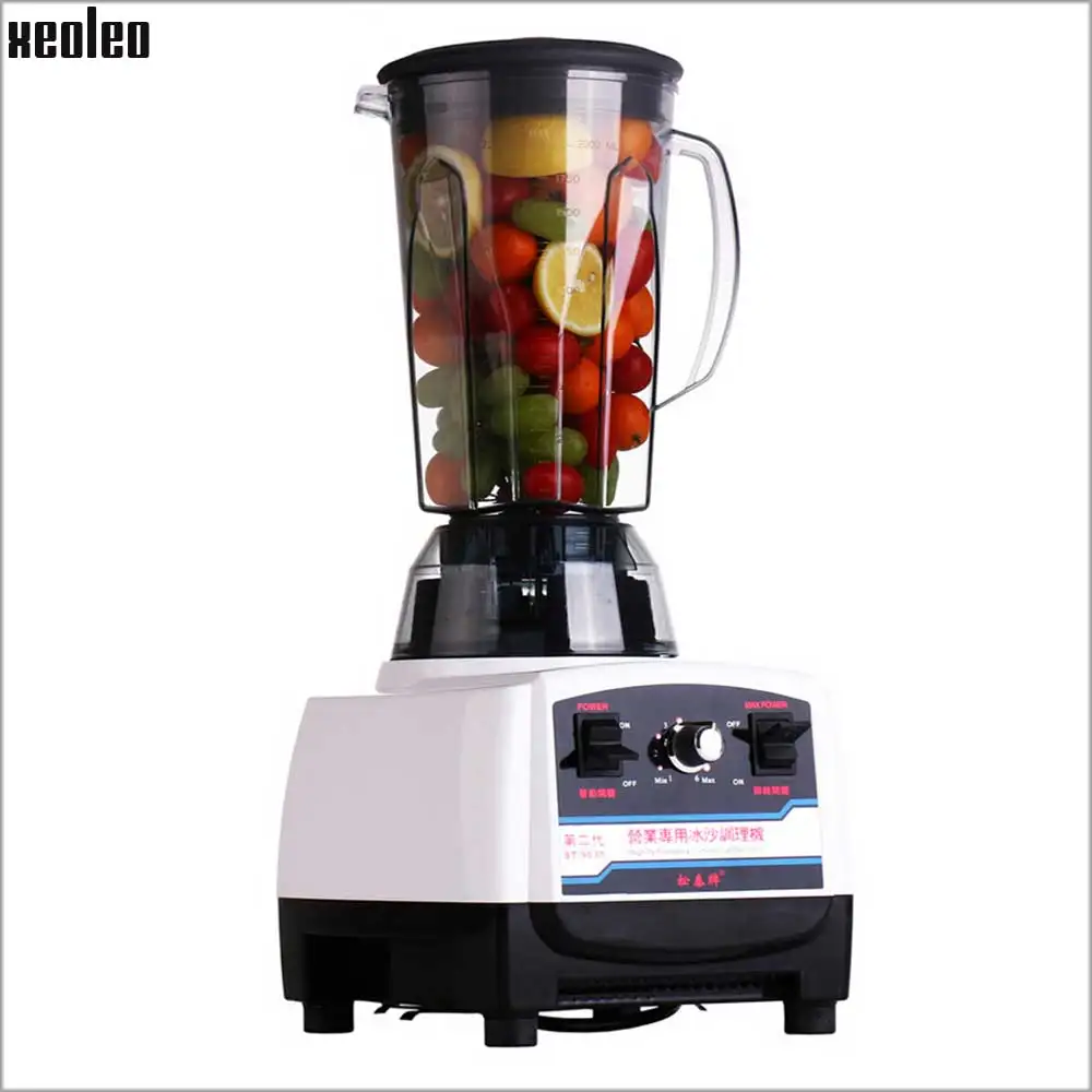 Xeoleo 2.5HP BPA Free Commercial Blender Mixer 2L Heavy Duty Blender 1900W High Power Food Processor Ice Smoothie Bar Blender