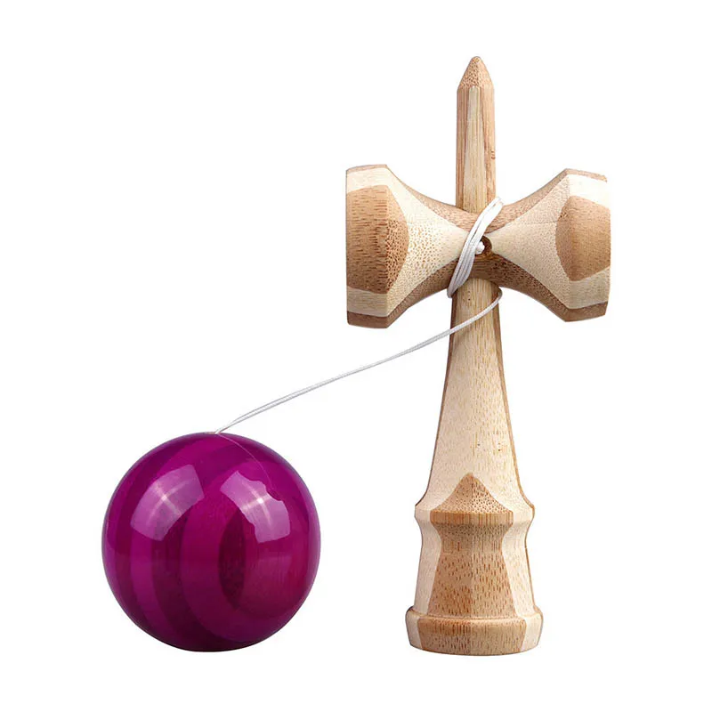 Anti Stress Geschickte Kendama Holz Banmboo Jonglierbälle Professional Outdoor Sport Spielzeug für Kinder 18CM