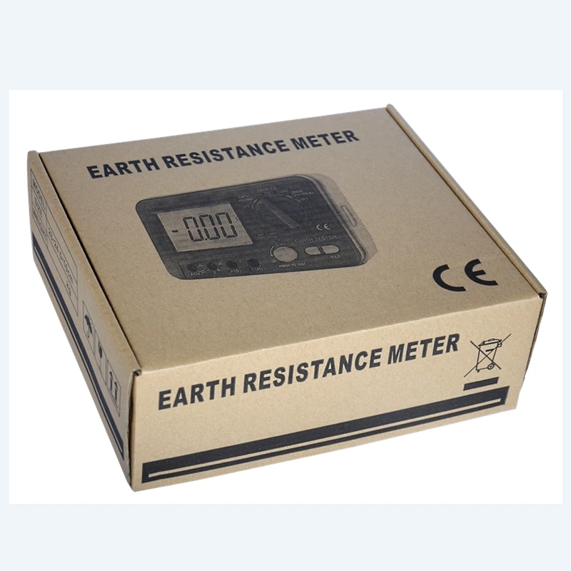 Imagem -06 - Vici-digital Lcd Terra Resistência Tester Medidor de Tensão Terrestre Lightning Rod Ferramentas Instrumento de Medição Vc4105a