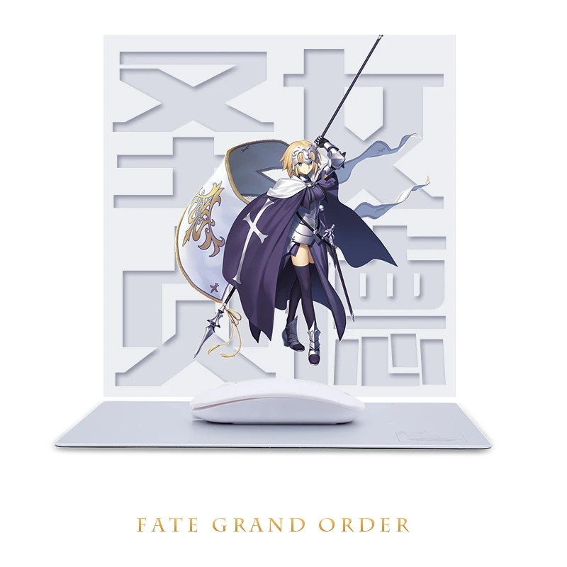 Anime JK Fate Grand Order Avenger Jeanne d'Arc Cosplay Mouse Pad Mat Rubber Mousepad Silver FGO Alter Joan Of Arc