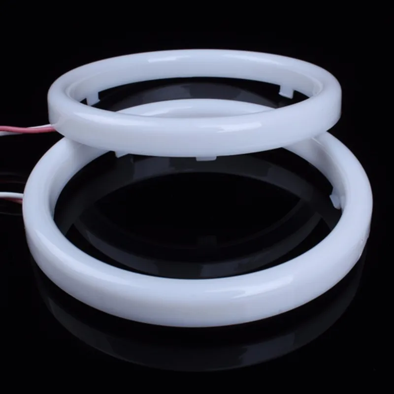 2 Pcs Car Angel Eyes  Auto Halo Rings COB 60mm 70mm 80mm 90mm100mm 110mm 120mm  Angel Eye Car Headlight Motorcycle White 12V Led