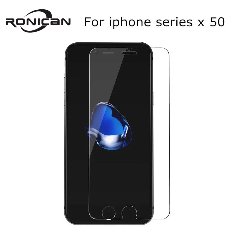 50Pcs Tempered Glass For iPhone 7 8 6 6s Plus 5 5S SE 2020 Screen Protector Film for iphone X XR XS MAX 11 Pro Max Glass Film