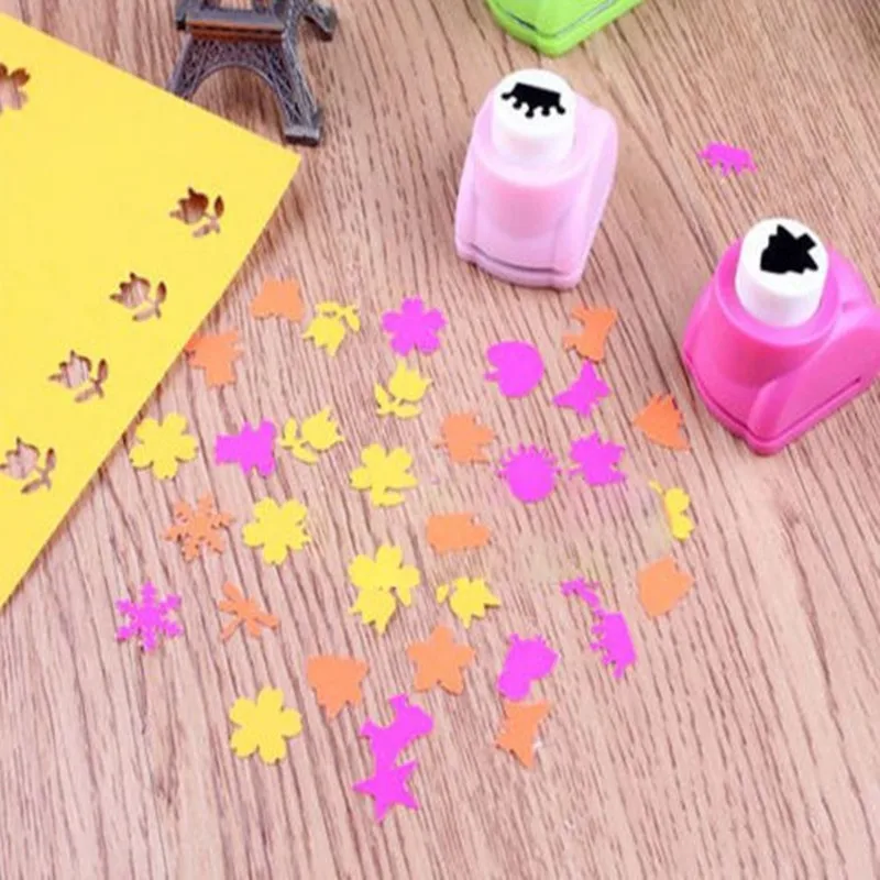 10 pcs/lot Creative Mini DIY hole punch Craft Scrapbooking Handmade Cut Cards DIY Gift Card Paper Puncher School Office Supplies