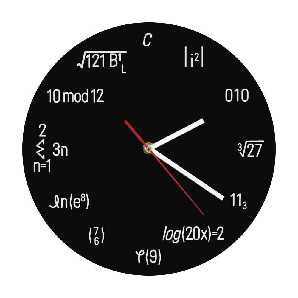 

Math Equation Wall Clock Home School Math Teaching Aid Math Class Wall Art Teachers Gift Science Equation Formula Wall Clock