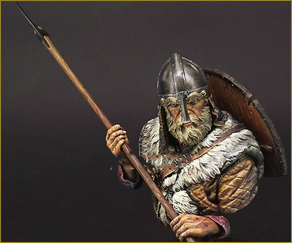 Unpainted Kit 1/10  ancient VIKING WARRIOR  bust  figure Historical Uncolor Resin Figure miniature toy