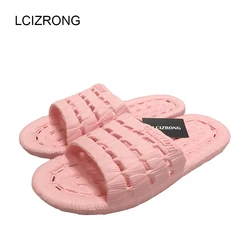 Women Massage Hollow Beach Home Slippers Female Non-slip Lovers Bathroom Slippers Ladies Spring Summer Indoor House Slippers