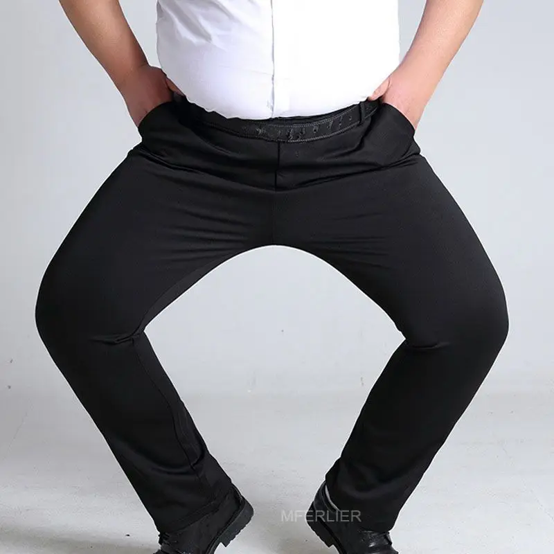 MFERLIER Spring Summer Men Pants 5XL 6XL 7XL 8XL 9XL 10XL Waist 138cm Plus size Elastic 145kg Large Size Pants