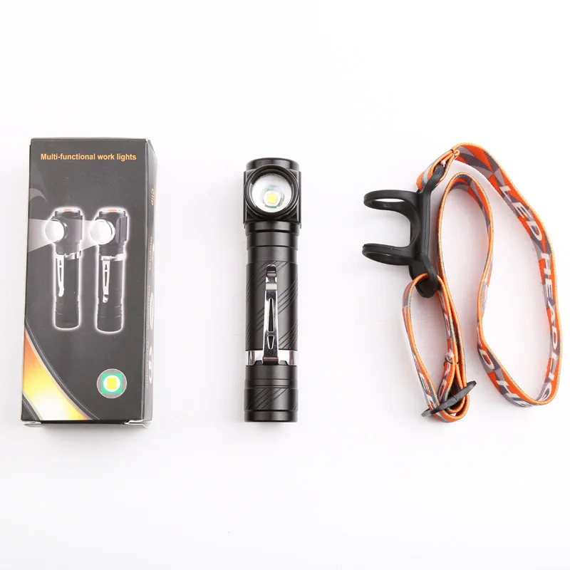 New 2 in1 1000 Lumen T6 USB LED Headlight Flashlight Torch Camping 18650 Battery Headlamp