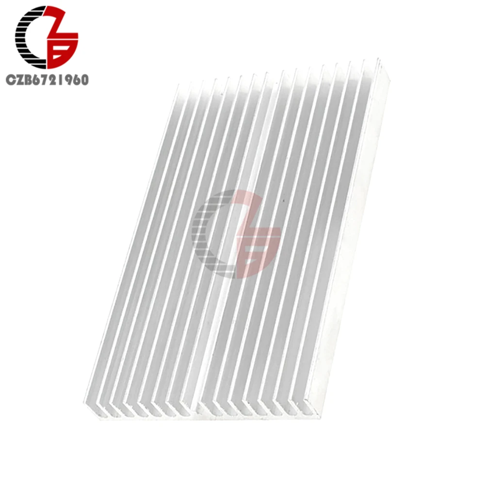 100x60x10mm Silber Ton Aluminium Kuehler Kuehlkoerper Heatsink Heat Sink Cooling Radiator Heating Dissipation for LED COB Light