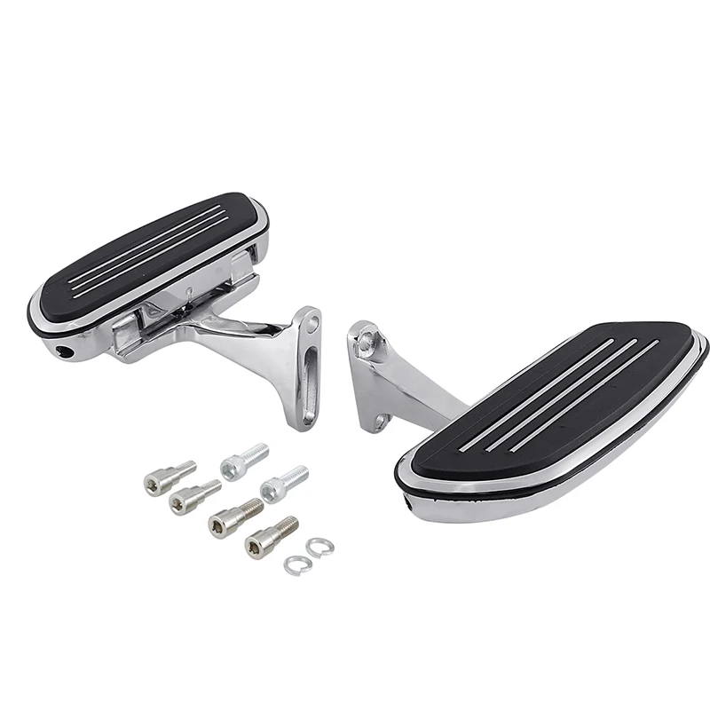 Motorcycle Passenger Floorboard & Bracket Set For Harley Touring Electra Street Road Glide 1993-2024 Streamline