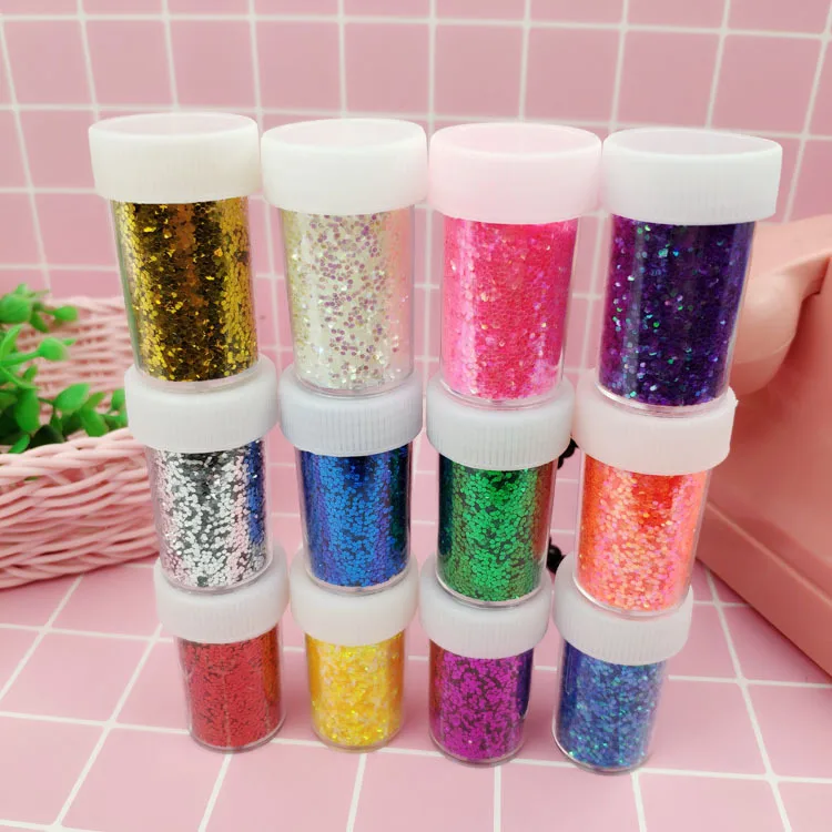 12g Sequin/Glitter Filler Clear/Fluffy Slime Box Toys For Children Charms Modeling Clay DIY Kit Accessories Funny Gift