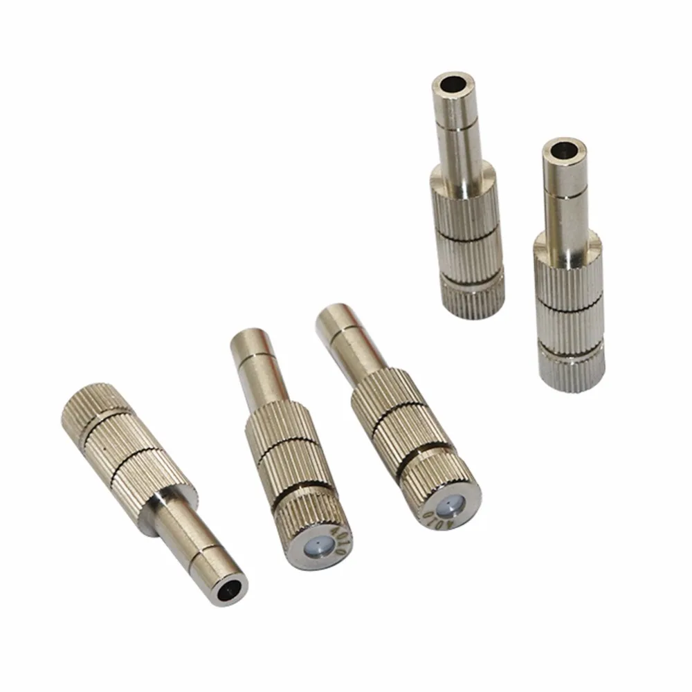 0.2-0.6mm Misting Fogging Spray Disinfectant Spray Sprinkler Push-in Low Pressure Atomizing Nozzle with Filter 3 Pcs