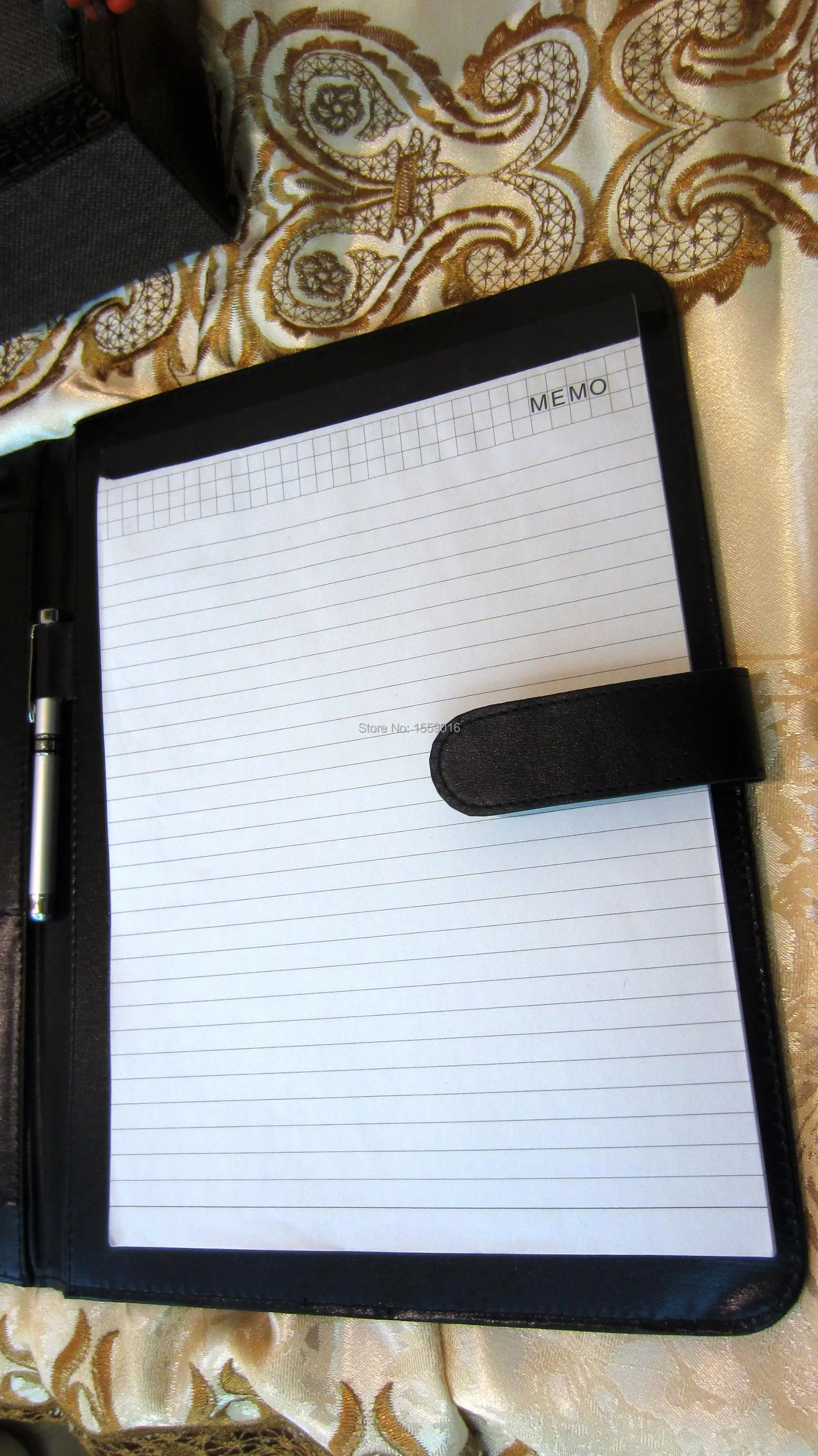 A4 Compendium Lederen Map Padfolio Multifunctionele Organizer Manager Planner Met Rekenmachine Kantoorbenodigdheden