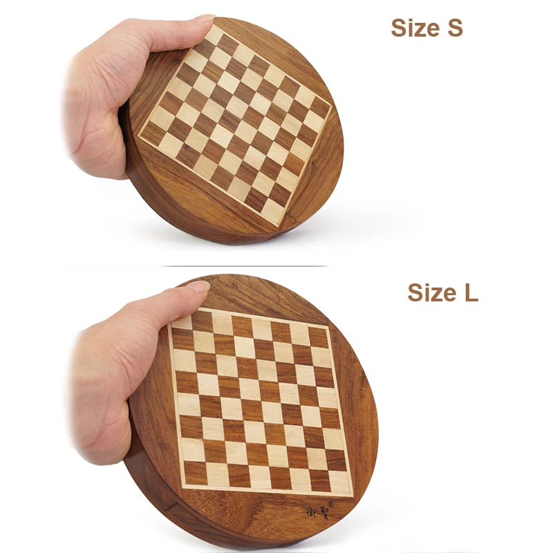 BSTFAMLY wood chess set game, portable game of magnetic international chess, box chessboard chess pieces wood, LA16 image 4