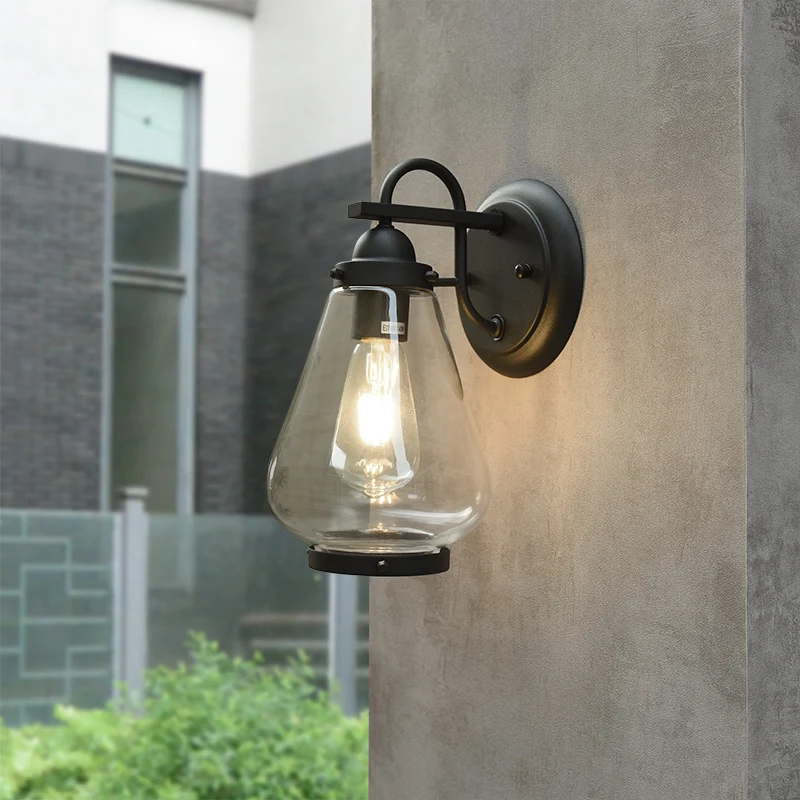 

Original Simple Outdoor Glass Waterproof Wall Lamp Creative Personality Sconces Lighting Pear Balcony Outdoor Lamps