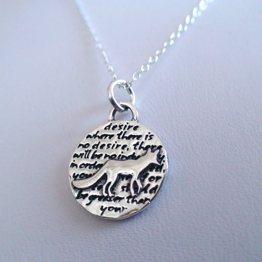 20pcs Inspirational Fox Charm Necklace 15mm