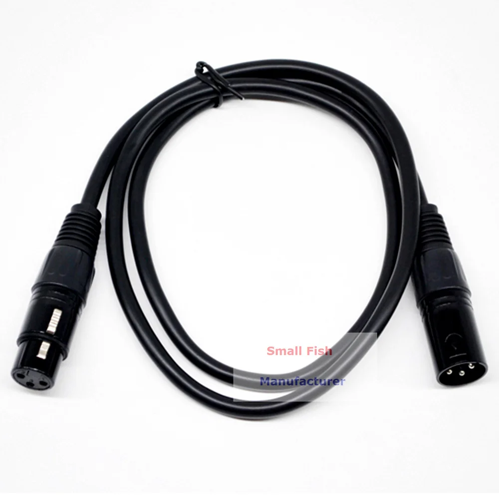 1Pc Audio Cable Microphone Cable 1 Meter Length DMX Cable For Beam Moving Head Light Bar Led DMX Dj Equipments Laser Lights