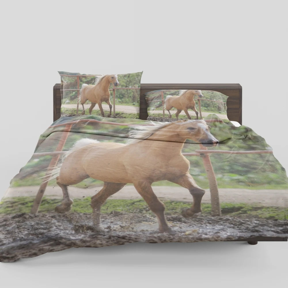 Dream NS Running Horses Bedding Set High Definition 3D Printing Duvet Cover Accepts Customized Home Textiles Pillowcase