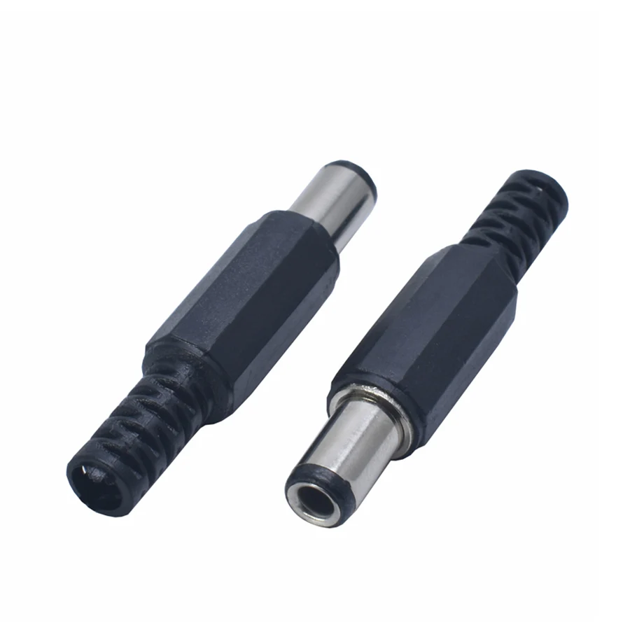 2pcs 6.3*3.0mm DC Power Plug 6.3mm *3.0mm Male Plug Connector Audio Adapter for OD3mm Cable for DIY Repair