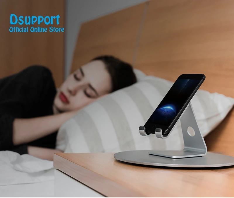 Подставка из алюминиевого сплава для планшетов с диагональю 10 дюймов и большинством мобильных настольных подставок