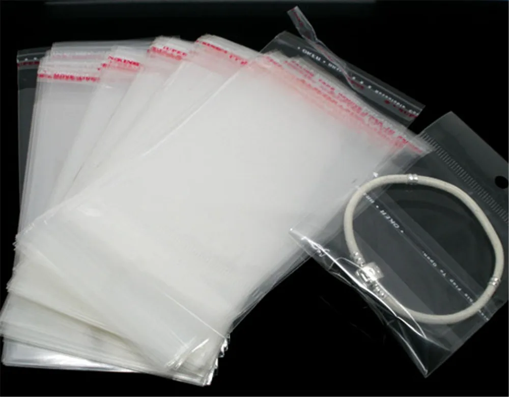 DoreenBeads 200PCs Clear Self Adhesive Seal Plastic Bags 13.5x7cm (B05760), yiwu