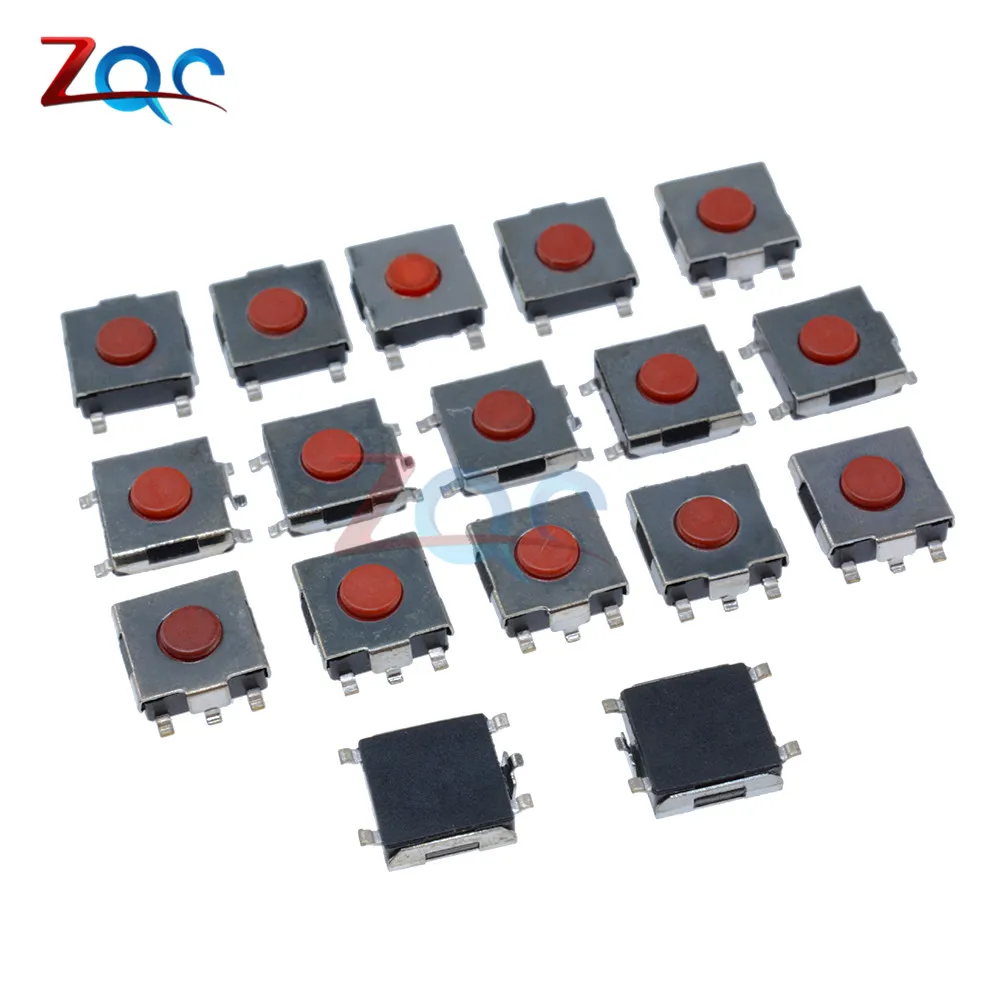 20pcs 6*6*2.5mm Tactile Push Button Switch Tact Switch Micro Switch 4-Pin SMD