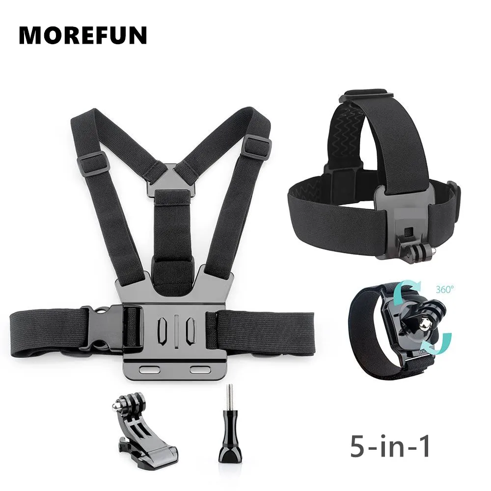 For Xiaomi for Yi Chest Strap Belt Head Strap Set Mount 360 Degrees Rotation Wrist Strap For Gopro Hero 6 5 7 Action Camera