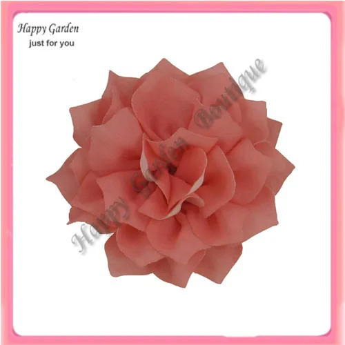 Freies verschiffen!! 24 teile/los 10 cm durchmesser 5 farben hohl chiffon blumen kann auftrag mischen