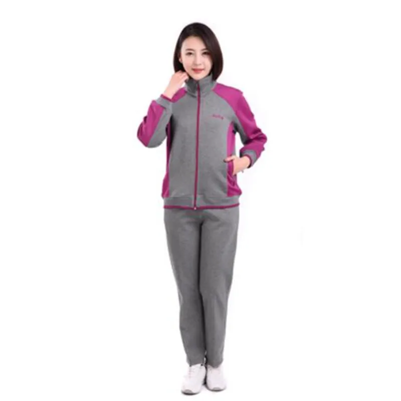 

Middle-aged Sports Suit Female 2 Pieces Sets Spring Autumn Casual Two Piece Sets Women Loose Size Suit Fashion Women Sports 5XL