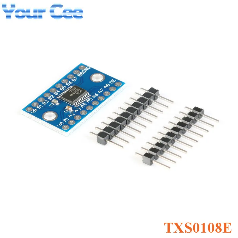 10pcs/1pc TXS0108E 8 Channel Logic Level Bi-directional Converter Module 3.3V 5V TXB0108 Mutual Convert Module TXS0108