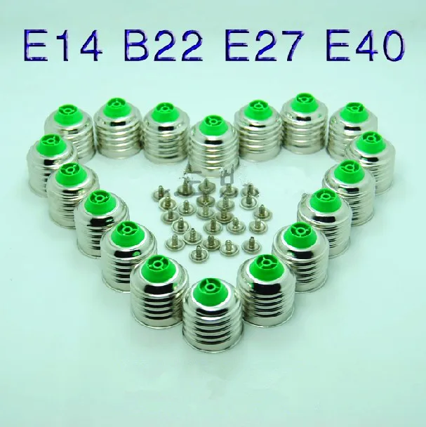 LED Bulb E27 lamp base solder- free base suitable DIY Led accessories light E14 lamp base Energy-saving B22 lamp holder