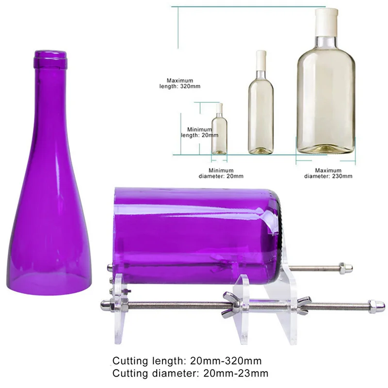 Glass bottle cutter kit professional colored glass cutting tool knife wine bottle cans beer thickness 3-10mm