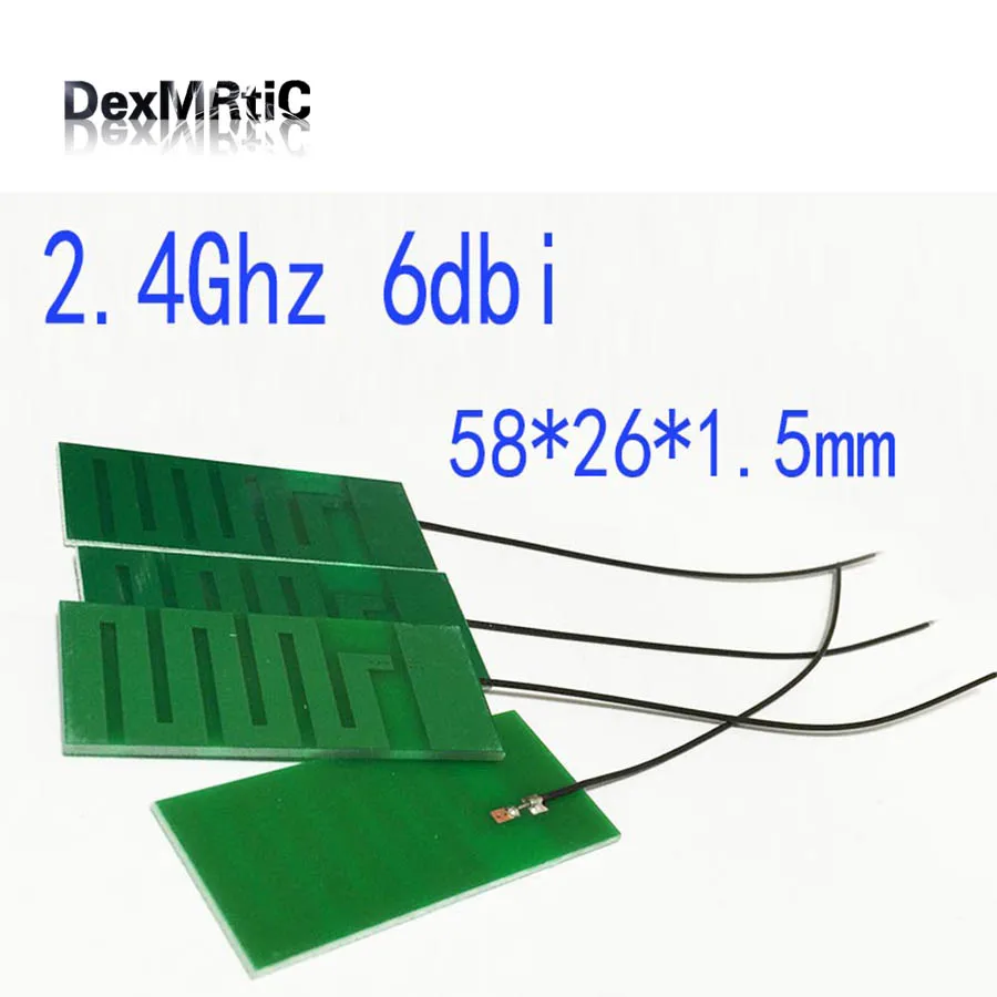 Wifiアンテナ,2.4ghz,2.4g,6dbiフラットアンテナ,内蔵pcb,空気溶接,はんだ付け,58x26x1.5mm,卸売り,1個