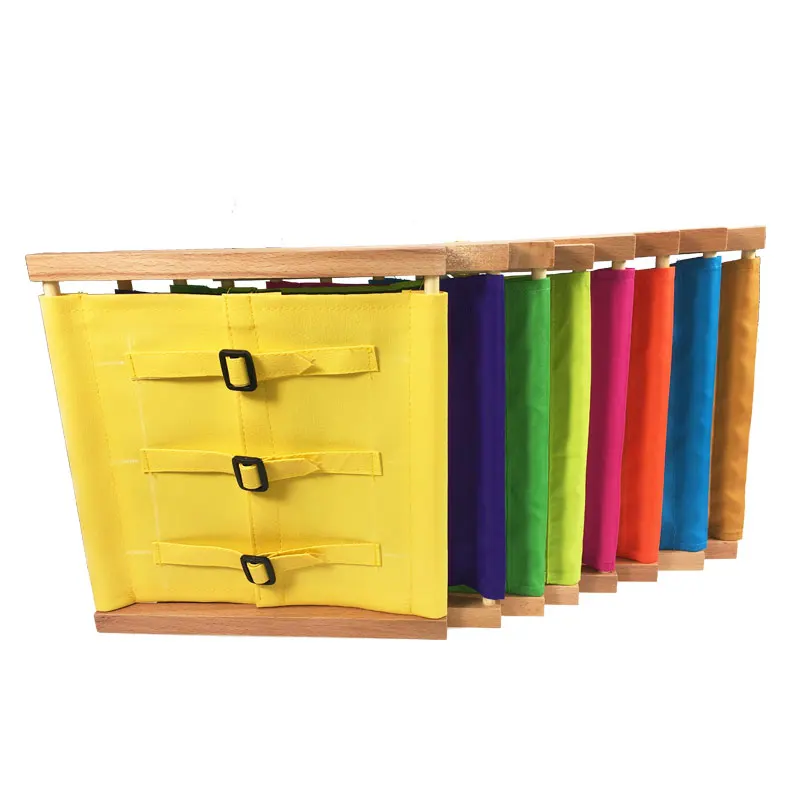 Unisex Kleinkind Montessori Materialien Spielzeug Holz Tasten Dressing Rahmen Holz Praktischen Leben Geschick Bildung Spielzeug Für Kinder Geschenk