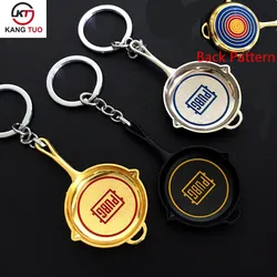 Game Playerunknown's Battlegrounds PUBG Model New Style Pan Keychains Of Hot Game Metal Key Chain Souvenir Gifts