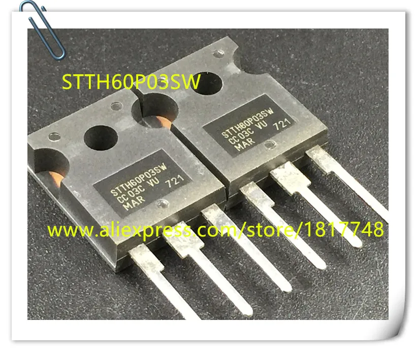 

10PCS/lot STTH60P03SW STTH60P03 60P03 TO-247 IC