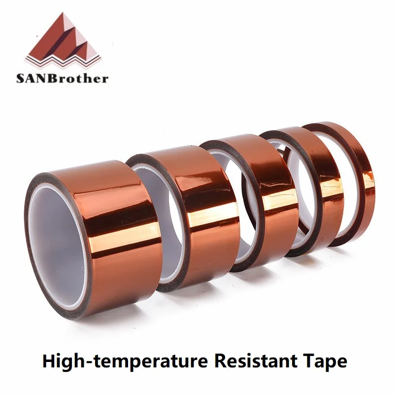 High Temperature Heat BGA Tape Thermal Insulation Tape Polyimide Adhesive Insulating adhesive Tape 3D printing Board protection