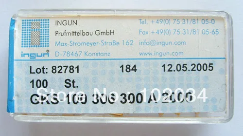 100PCS/LOT 100% ORIGINAL INGUN GKS-100-306-300 GKS-100 306 300 A 2000 Spring Test Probe Pogo Pin made in Germany