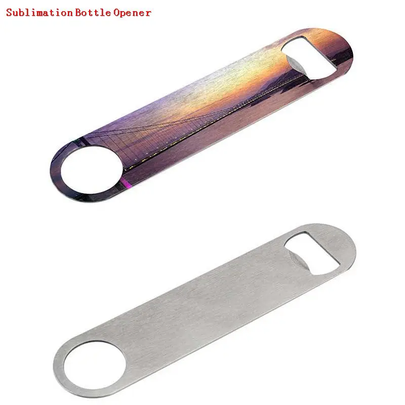 sublimation blank metal  white Bottle opener function consumables hot transfer printing metal blank material 10pieces/lot