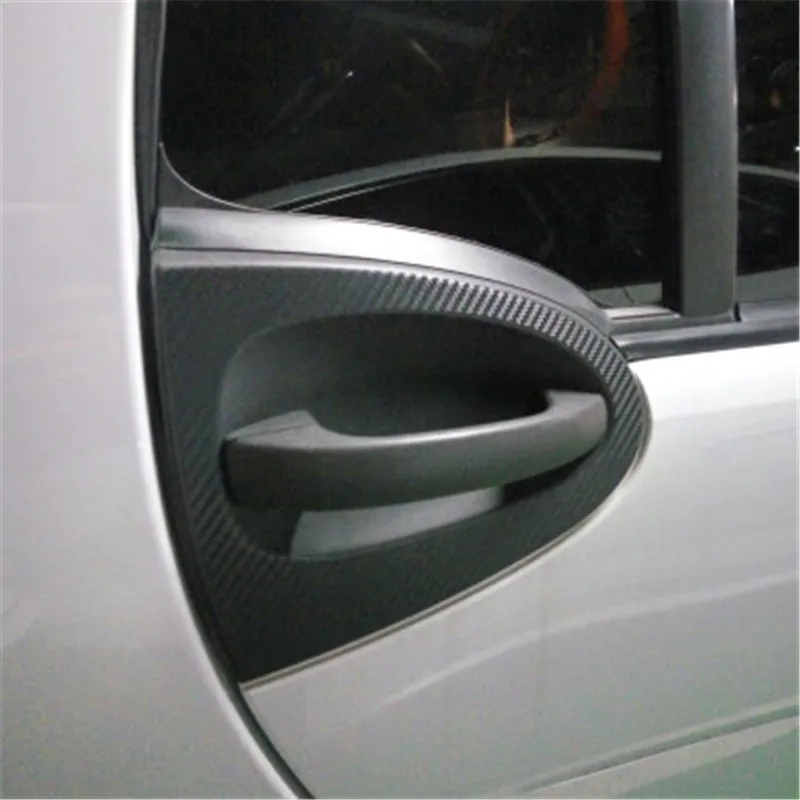 Car Gear Lever Panel Decal Central Control Panel 3D Sticker For BENZ SMART FORTWO 451 BRABUS 2007-2014 Door Handle Cover Sticker