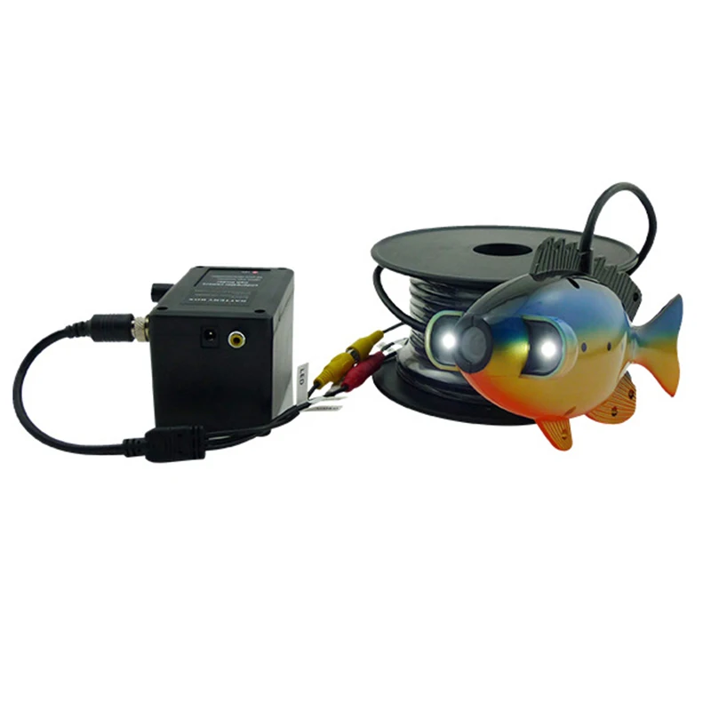 20M 7" Color TFT Underwater Fish Finder Video Camera Case Black Waterproof CCTV Camera
