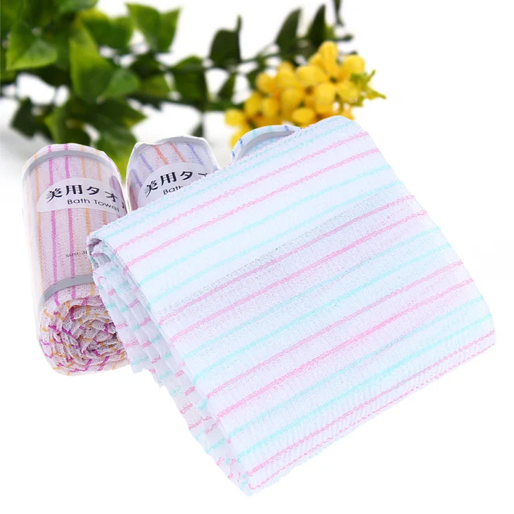 Bathroom supplies Korean Bath Towel Exfoliating Long Clean Viscose Bath Back Scrub Viscose Bath Towel