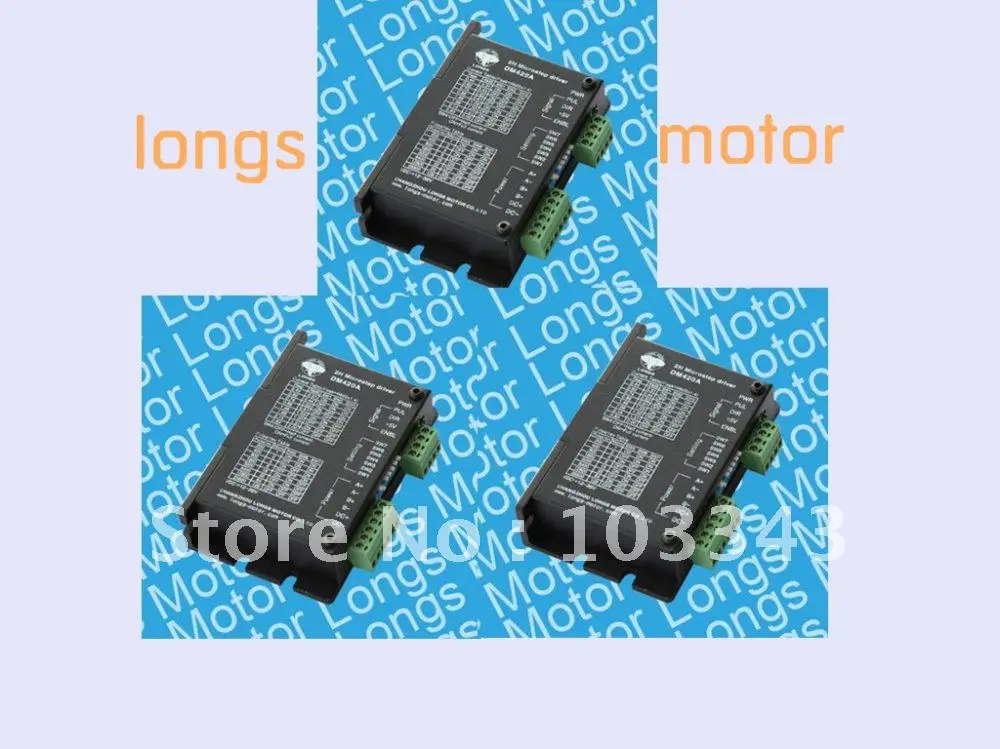 

3 Axis nema17 or nema23 Stepper motor driver PEAK 4.2A,18-50VDC DM542A CNC New--longs motor